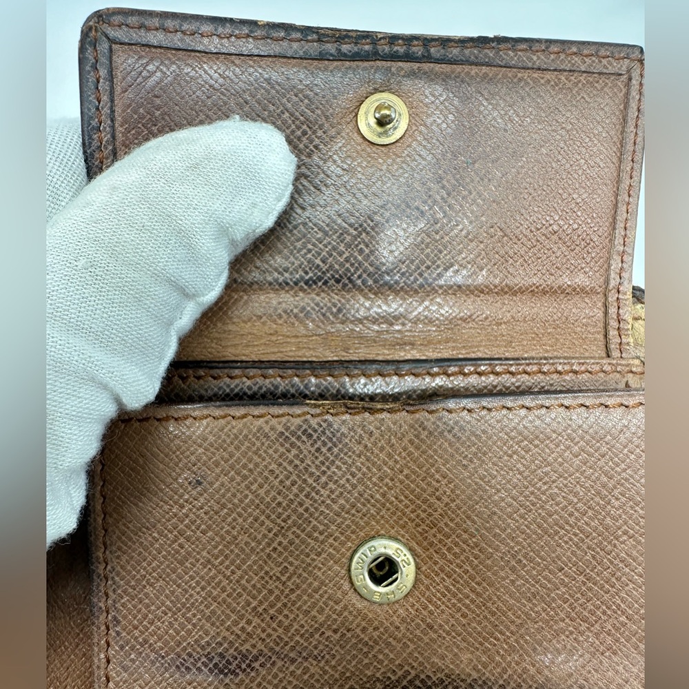 Authentic Men's Louis Vuitton Bifold Wallet Snap Coin Pocket Vintage Elegance - Picture 6 of 12